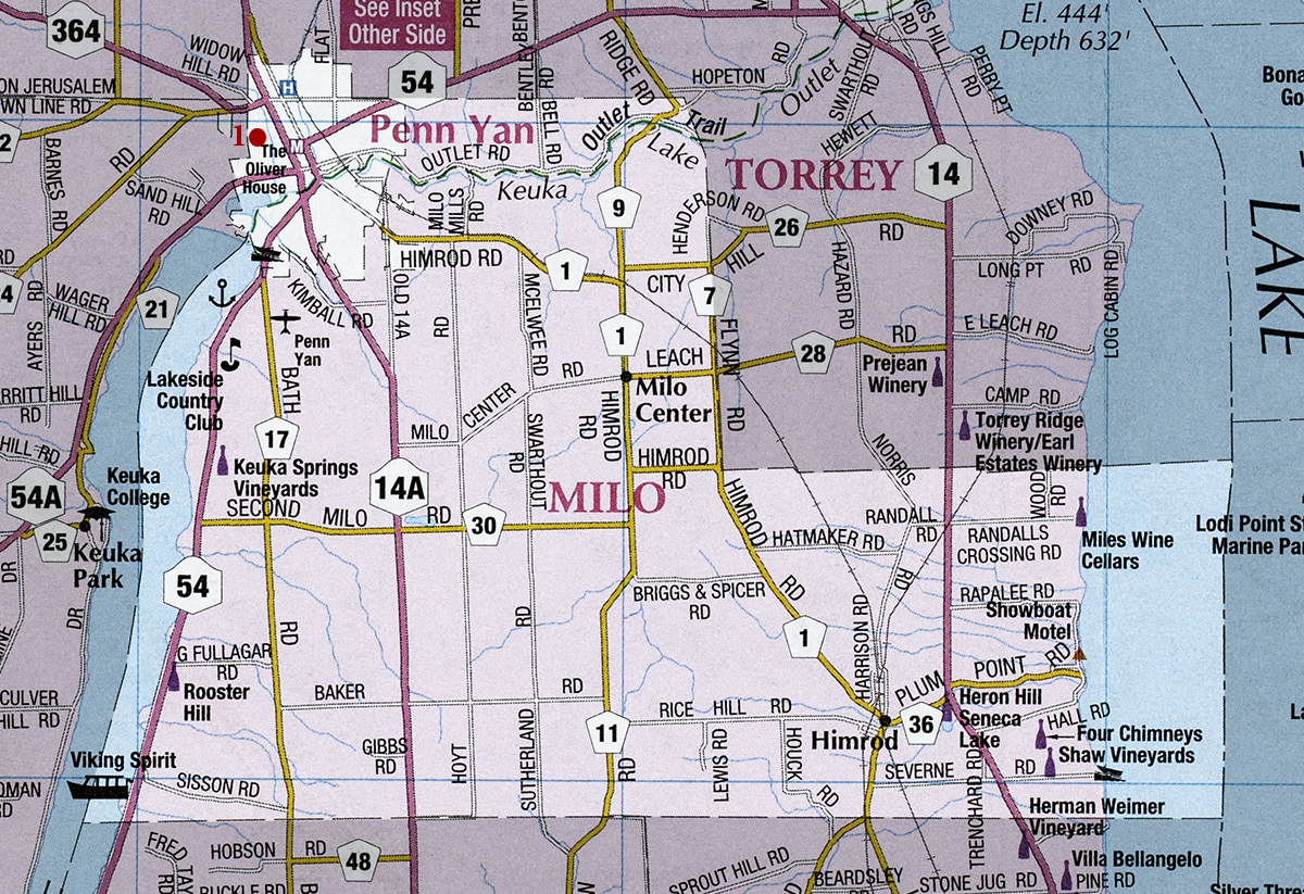 Town of Milo Map